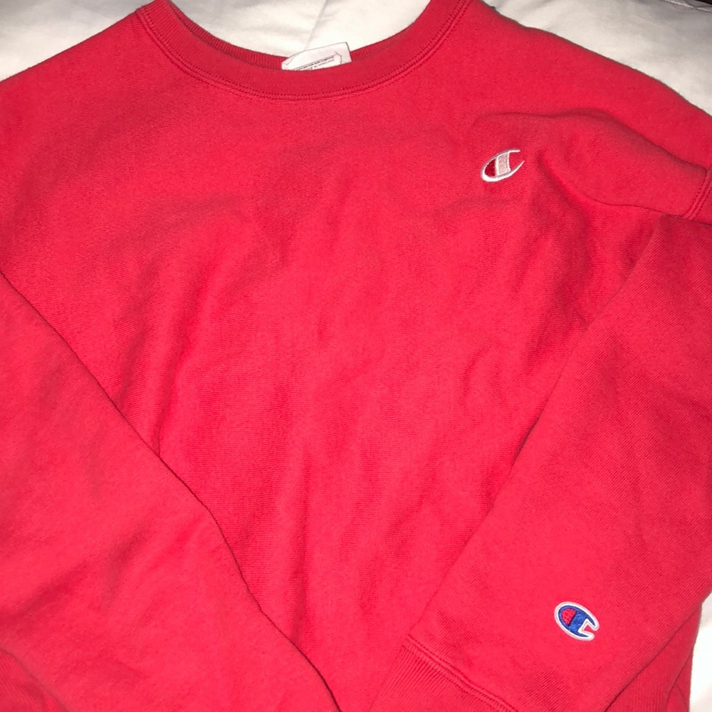 red champion crew neck